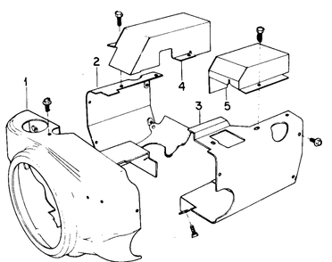 Blower Housing Diagram and Parts List for 1914 145986100-145986399-146986100-146986399 Cub Cadet Lawn Tractor